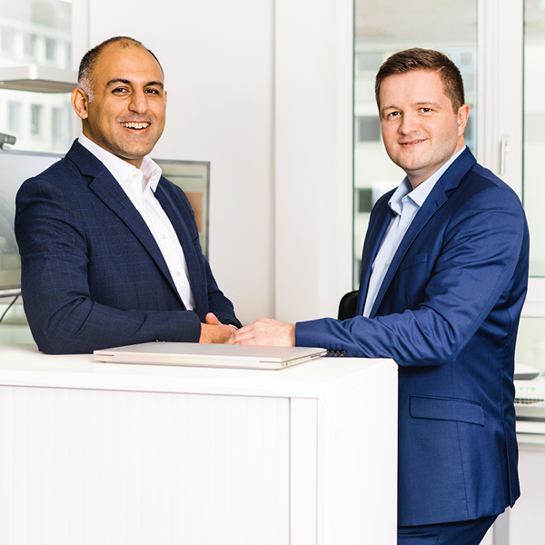 Herr Janzen und Herr Arghand von DDP.IT Service aus Koblenz